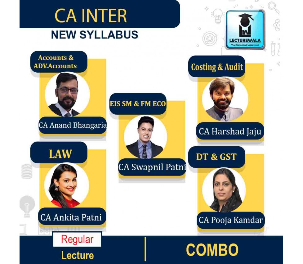 CA Inter Both Group Combo Full Course Video Lecture + Study Material